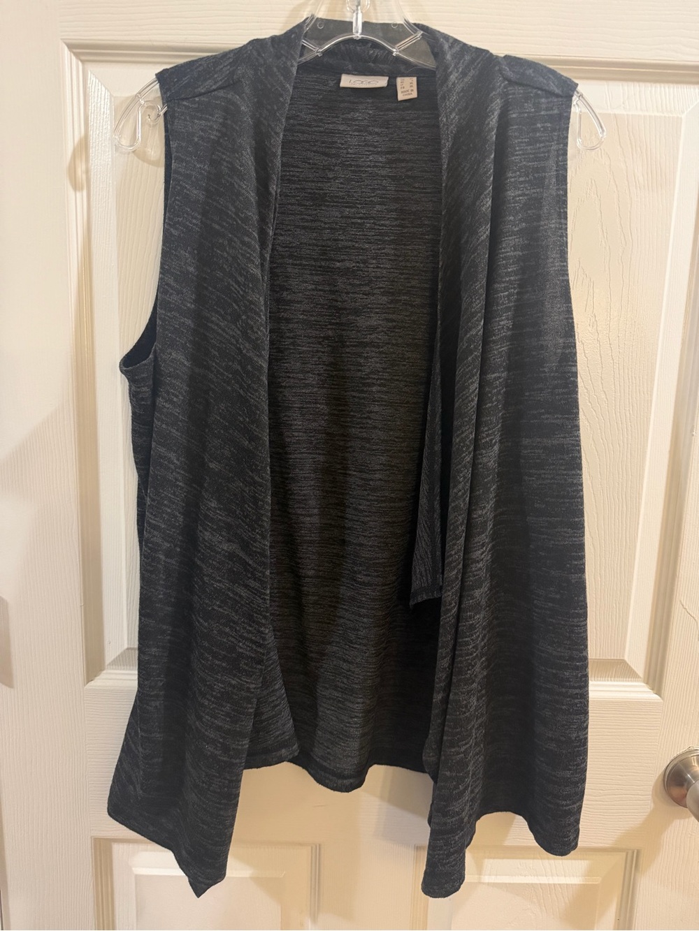 LOGO by Lori Goldstein Open Front Vest